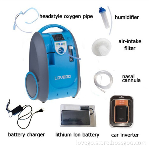 LG101 family use portable oxygen concentrator